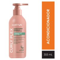 Acondicionador KATIVA Curly Plex Rosemary Mint Frasco 355ml