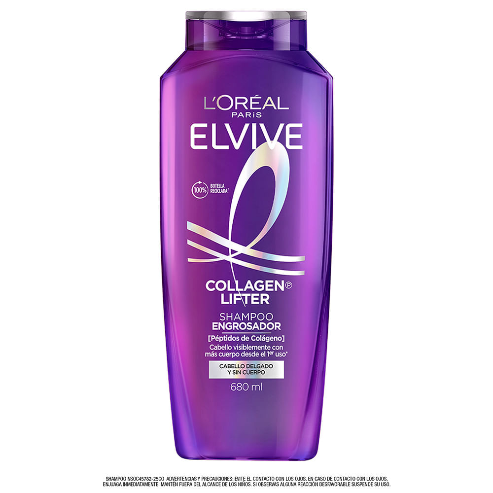 Shampoo ELVIVE Colágeno Lifter Frasco 680ml