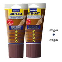 Pack Duo de Masilla Quilosa Liteplast Madera Tubo 150ML Nogal
