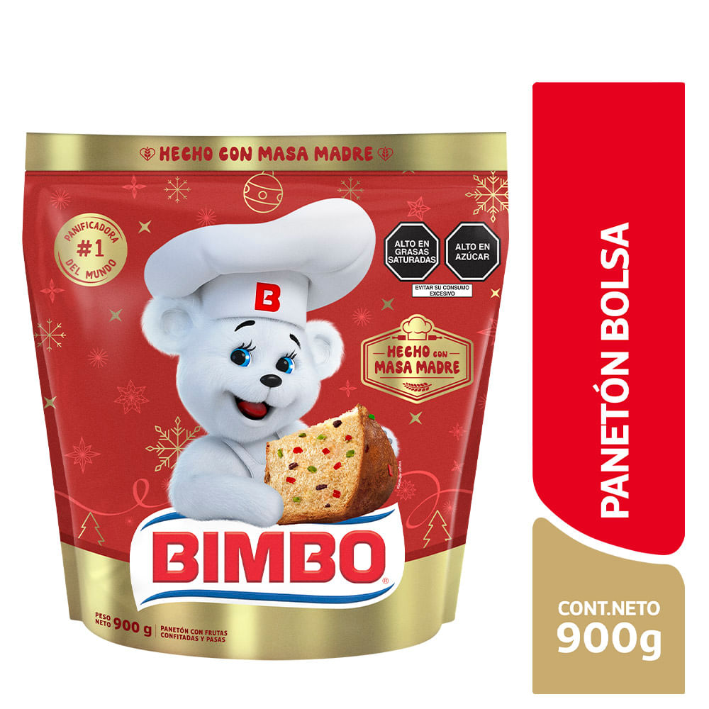Panetón BIMBO Bolsa 900g