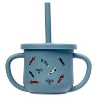 Vaso y Pocillo de Silicona INFANTI Diseño Cars
