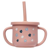 Vaso y Pocillo de Silicona INFANTI Diseño Flores