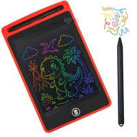 Pizarra Digital con Lápiz LCD Reutilizable Para Niños, Color Rojo de 8.5""