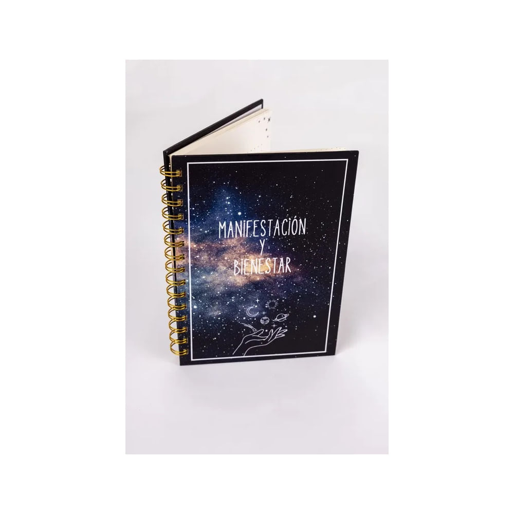 LIBRETA MANIFESTACIÓN Y BIENESTAR - MI UNIVERSO Multicolor
