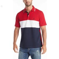 Polo NAUTICA Camisero Rojo Tricolor