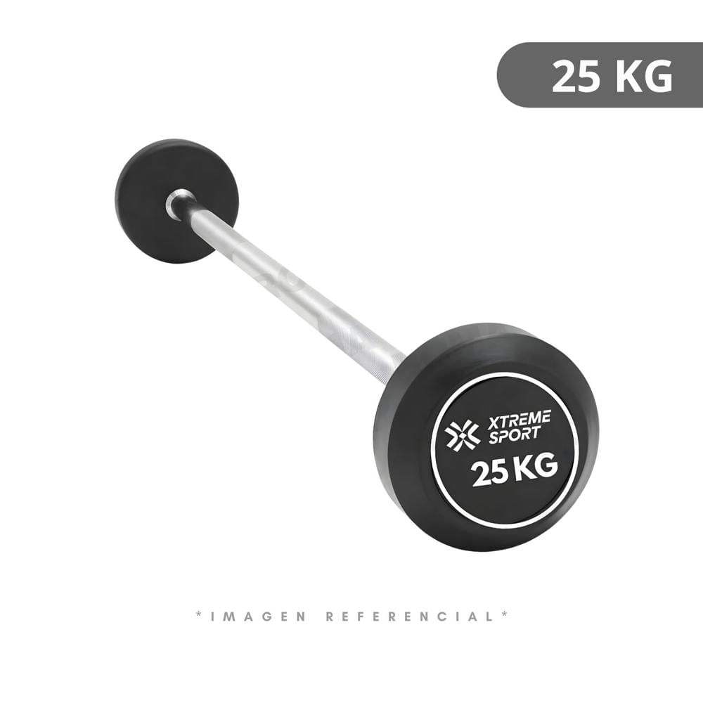 BARRA RECTA CON PESO FIJO DE 25 KG