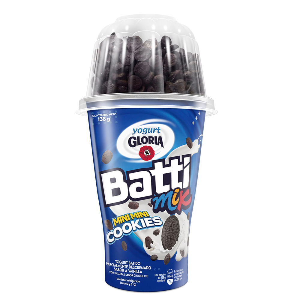 Battimix GLORIA Vainilla Minicookies Vaso 138g