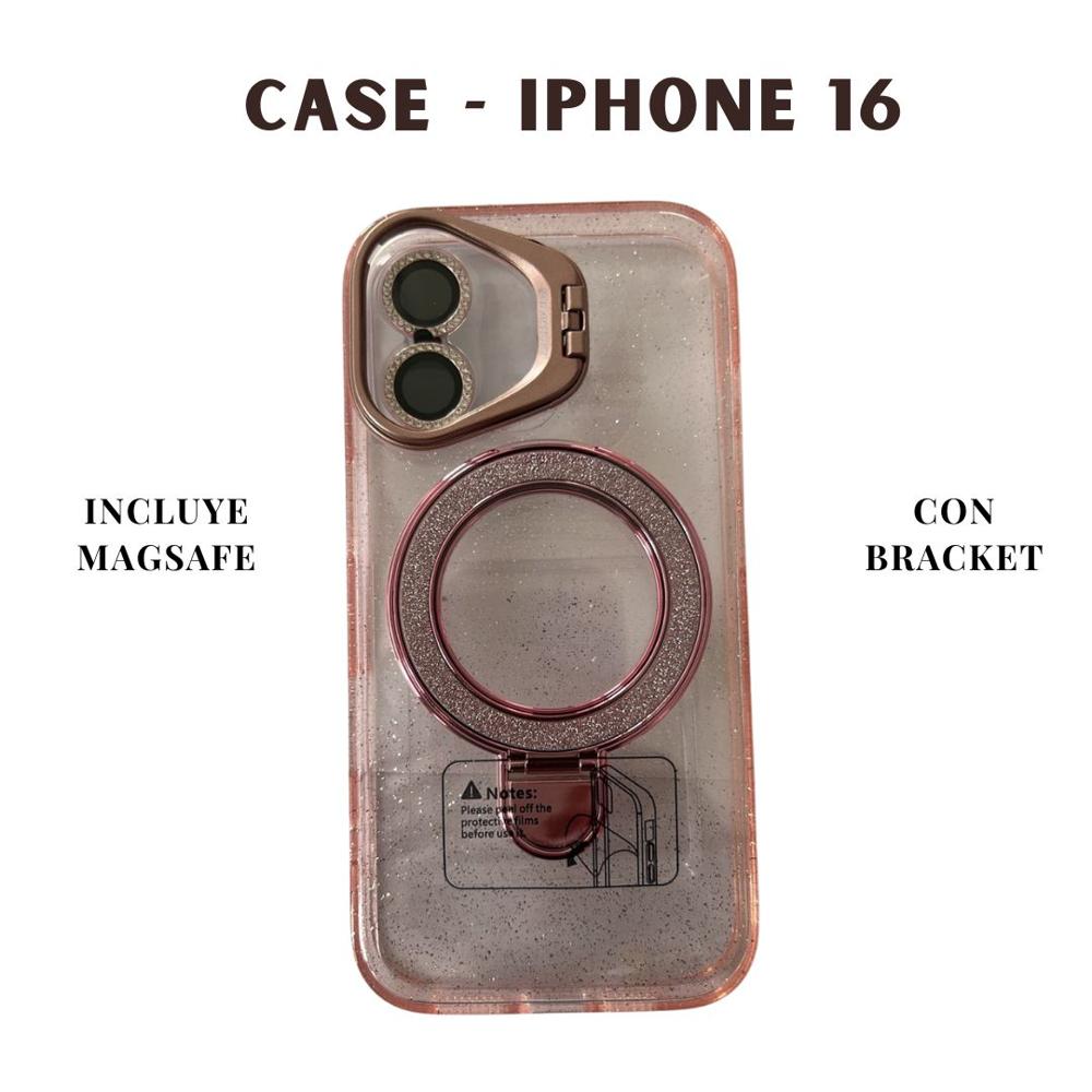 CASE MAGSAFE IPHONE 16 ROSADO