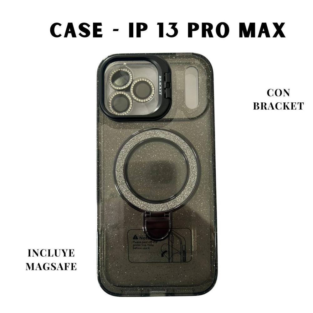 CASE MAGSAFE IPHONE 13 PRO MAX NEGRO SHIMER