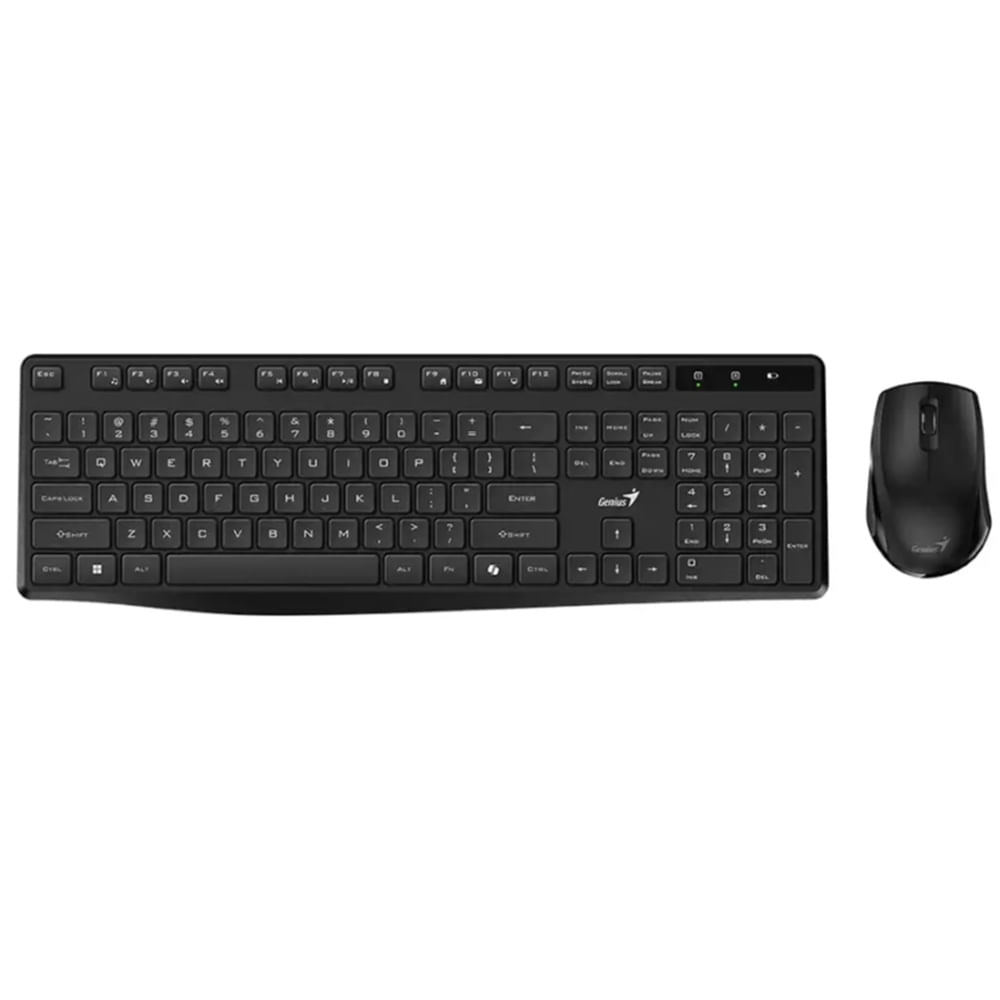Teclado y Mouse Inalámbrico Genius KM8206S Wireless Negro 1200 DPI