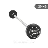 BARRA RECTA CON PESO FIJO DE 20 KG