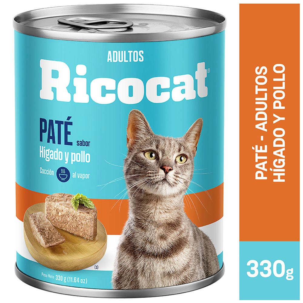 Comida Para Gatos Ricocat Adultos Pate Higado Y Pollo Lata 330g Plazavea Supermercado Comida Para Gatos Ricocat Adultos Pate Higado Y Pollo Lata 330g Plazavea Supermercado