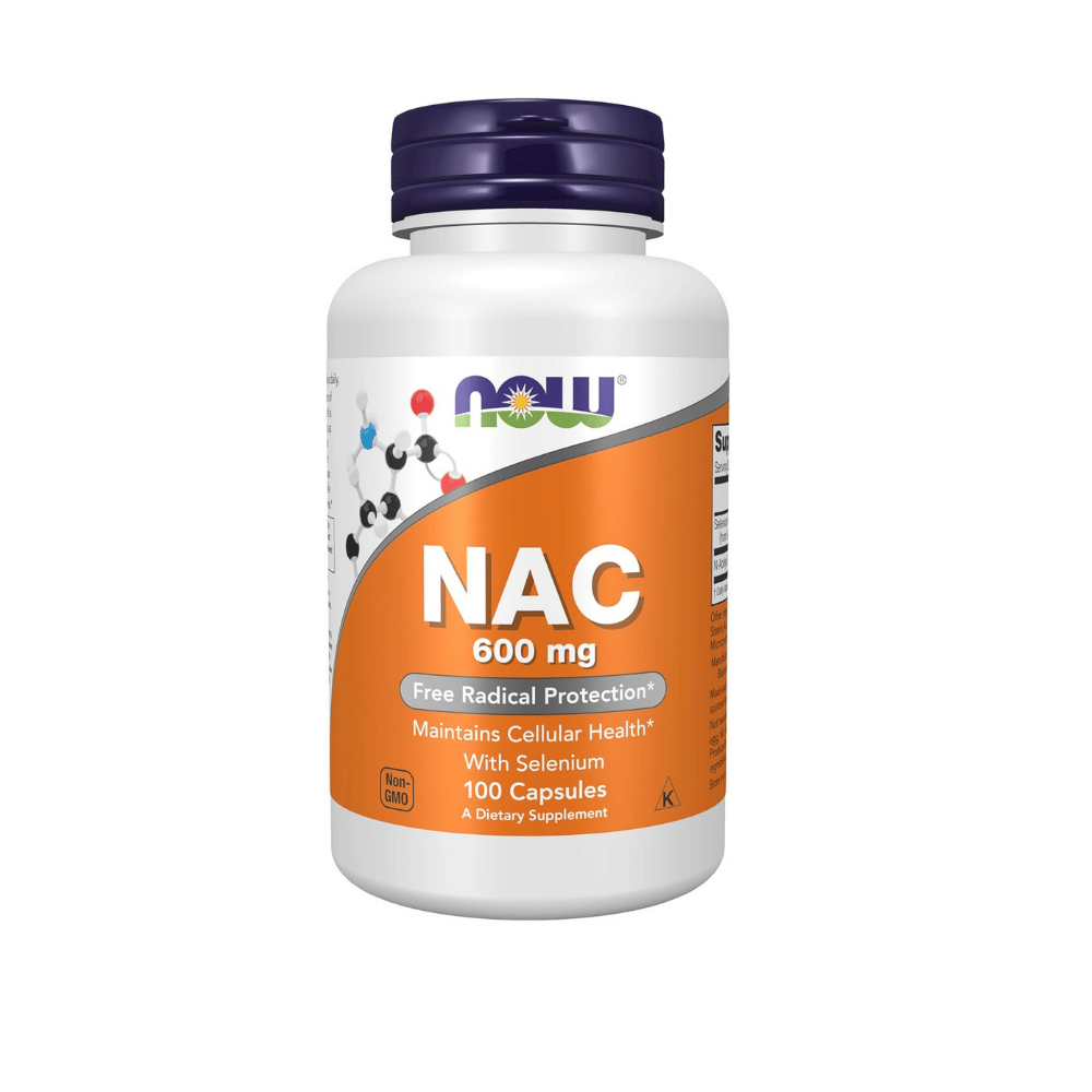 N-Acetil Cisteína NAC NOW Foods 600 mg 100 Caps Veganas