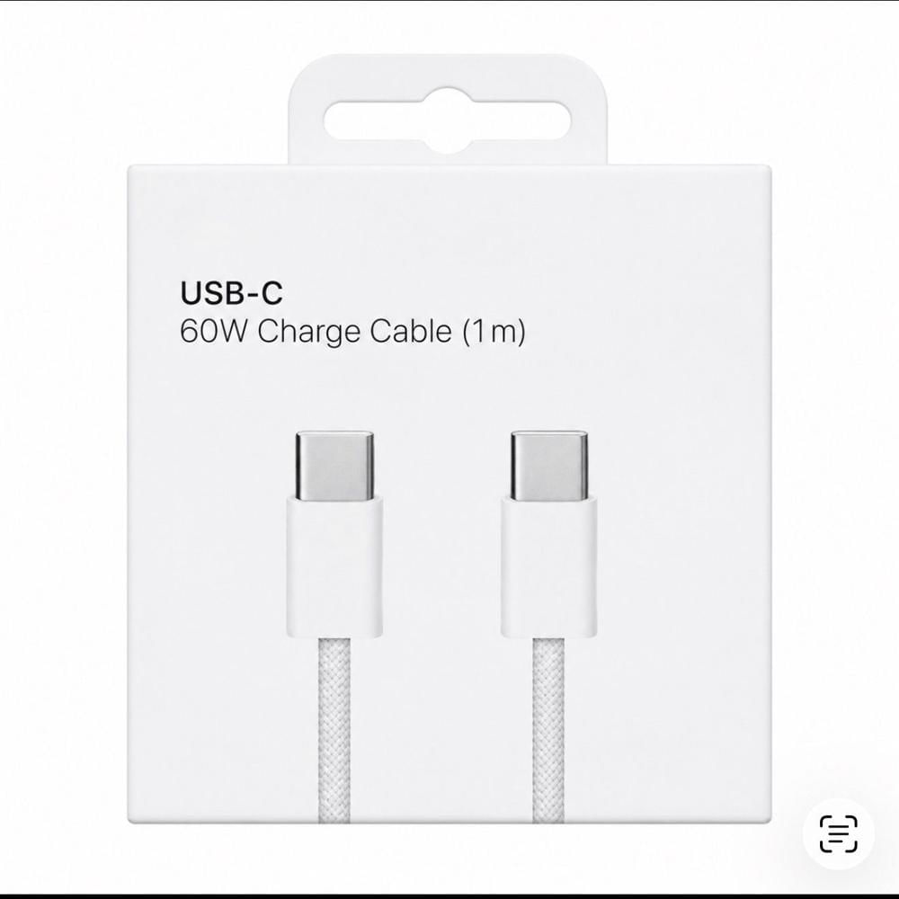 Cable Cargador Apple Tipo C a C 60W - Certificado A1
