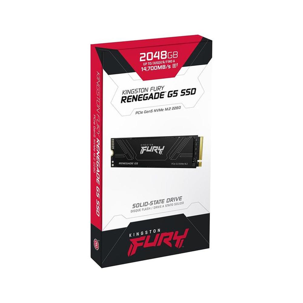 SSD Kingston FURY Renegade G5 2TB SSD M.2 2280 PCIe 5.0 NVMe Ultra Alta Velocidad Gaming