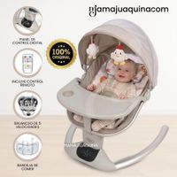 Mecedora Eléctrica para Bebés LUXE NEW Colección Exclusiva Light Beige