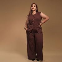 Pantalon Amelia color Chocolate - Miss Lady