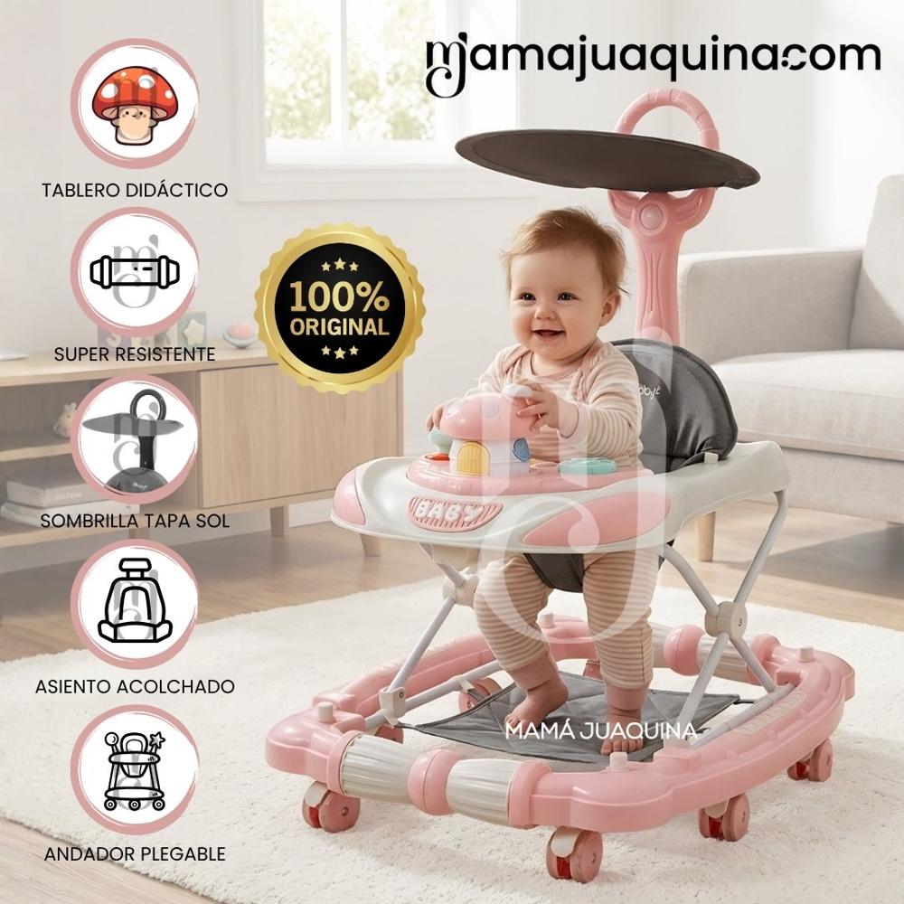 Andador con Tablero Didáctico DONO Edición Limitada Light Pink