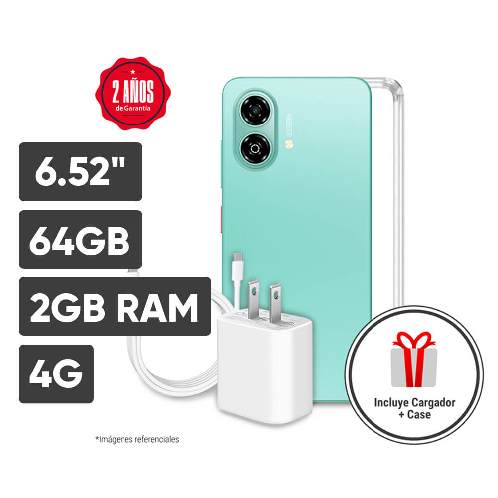 Smartphone ZTE Blade A35e 6.52"" 2GB 64GB 8MP AI Camera Verde