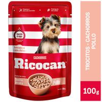 Alimento Húmedo para Perro RICOCAN Cachorro Sabor Pollo Pouch 100g