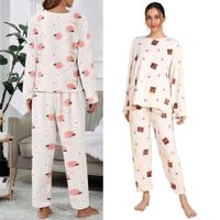 Conjunto Pijama Pantalon y Chompa Polar Calentador Talla Unica Perla