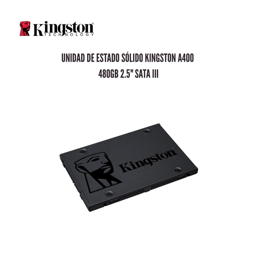 UNIDAD DE ESTADO SOLIDO KINGSTON A400 480GB 2.5 SATA III