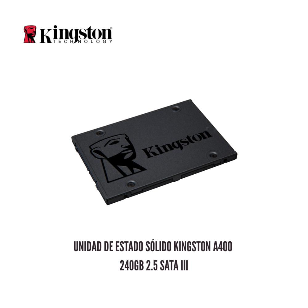 UNIDAD DE ESTADO SOLIDO KINGSTON A400 240GB 2.5 SATA III