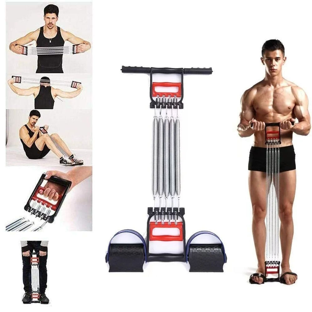 Ejercitador Expansor Musculo Multifunción De Resortes 3 En 1