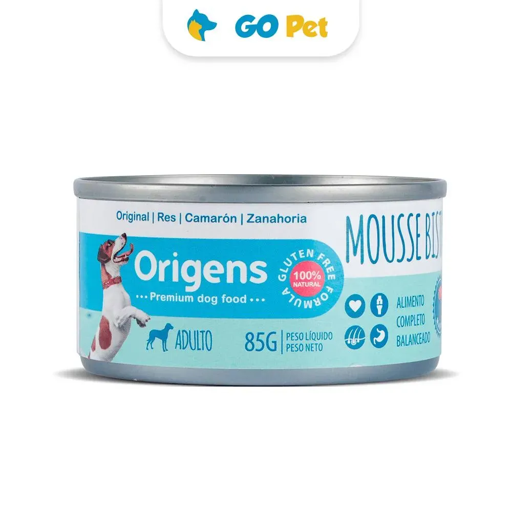 Origens Mousse Bistro Marino Res, Camarón y Zanahoria 85 Gr Adulto