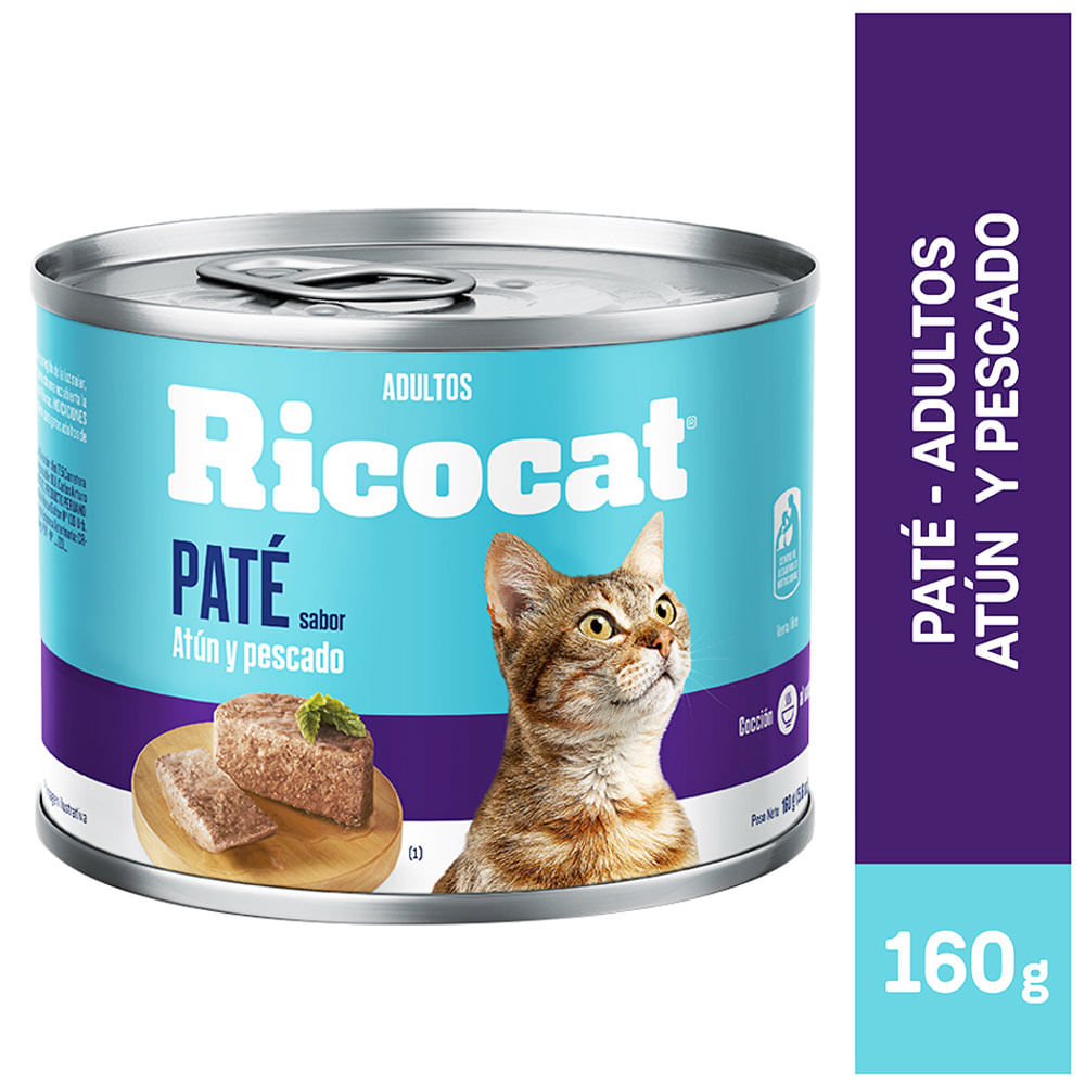 Comida Para Gatos Ricocat Pate Sabor Atun Y Pescado Lata 160g Plazavea Supermercado Comida Para Gatos Ricocat Pate Sabor Atun Y Pescado Lata 160g Plazavea Supermercado