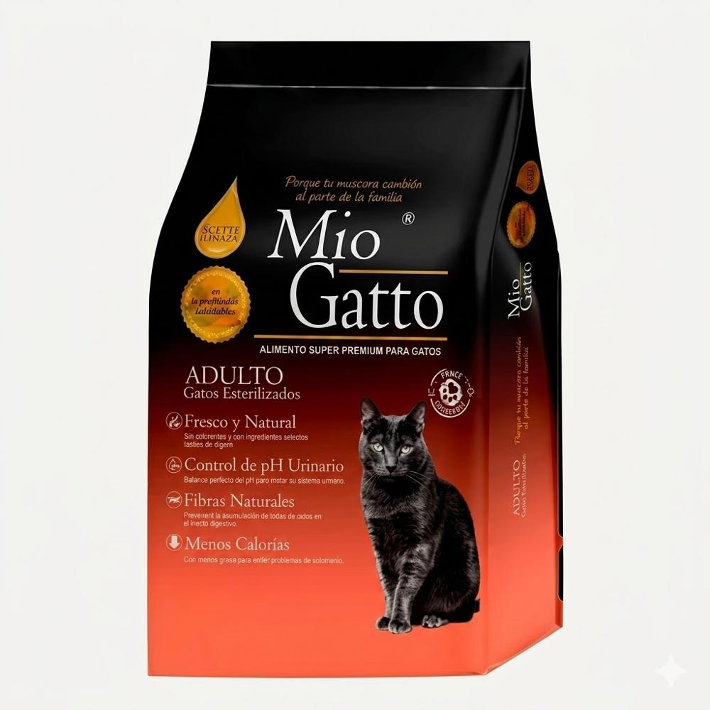 MIO GATTO SUPER PREMIUM GATOS ESTERILIZADOS - 1.5KG