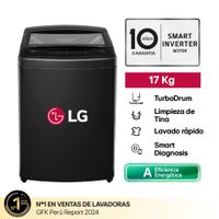 Lavadora LG 17kg WT17OBVTB Turbodrum Negro Onyx