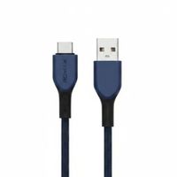 CABLE 6A TIPO USB-A  A USB-C 66W 1 MTS-AZUL