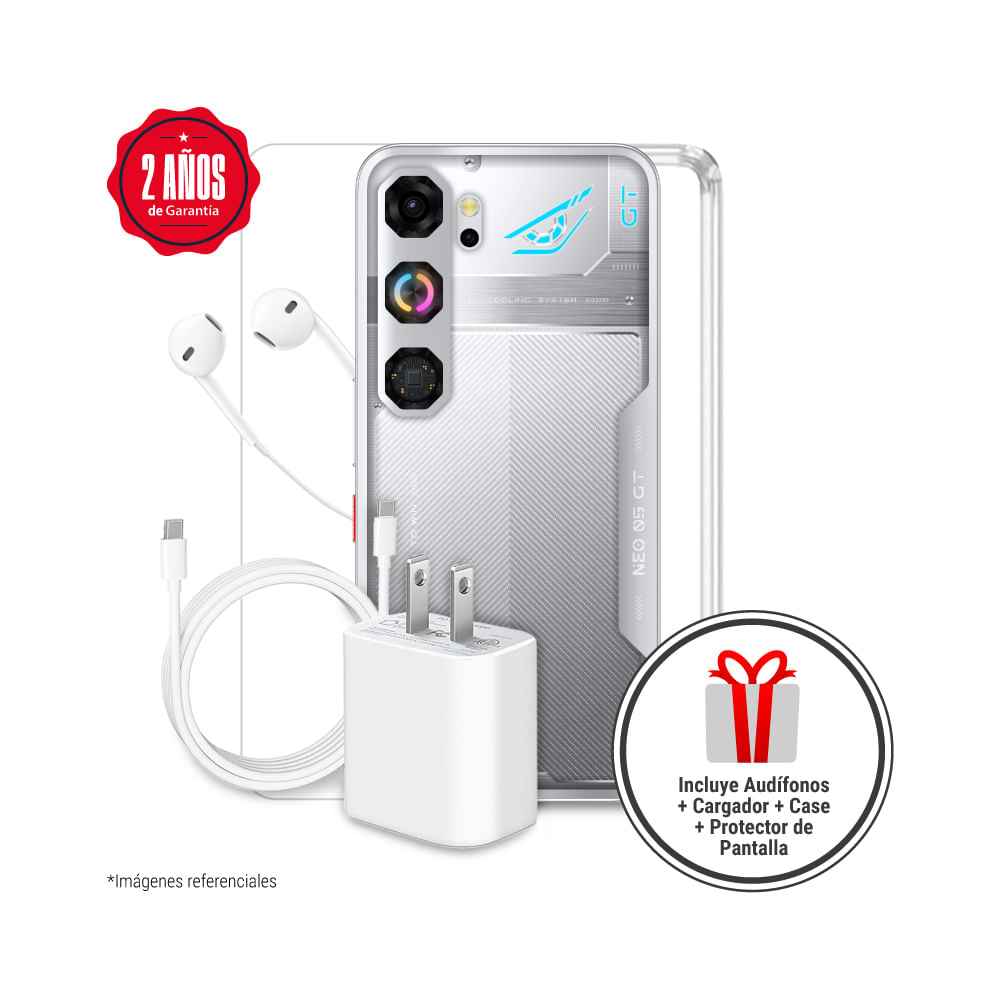 Smartphone ZTE Nubia Neo 5 GT 6.8"" 8GB 256GB 50M+2M Plateado