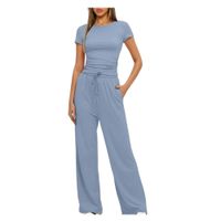 CONJUNTO MUJER VISCOSA COLOR AZUL ACERO CLARO