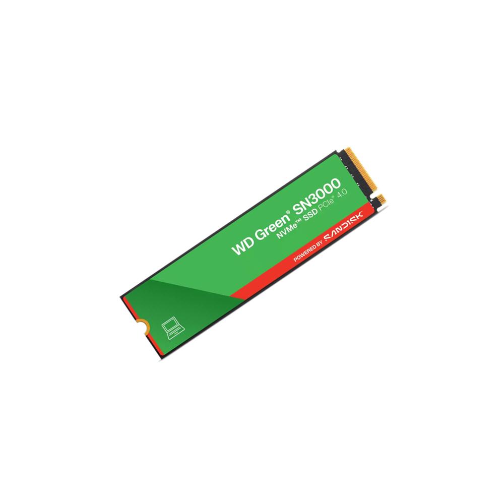 UNIDAD EN ESTADO SOLIDO WD GREEN SN3000 500GB M.2 2280 PCIE 4.0 X4 NVME SSD WDS500G4G0E