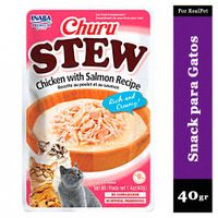 Snack Guiso para Gato Churu Stew Pollo y Salmón 40 gr