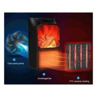 Calefactor Portatil con Control Flame Heater 1000W