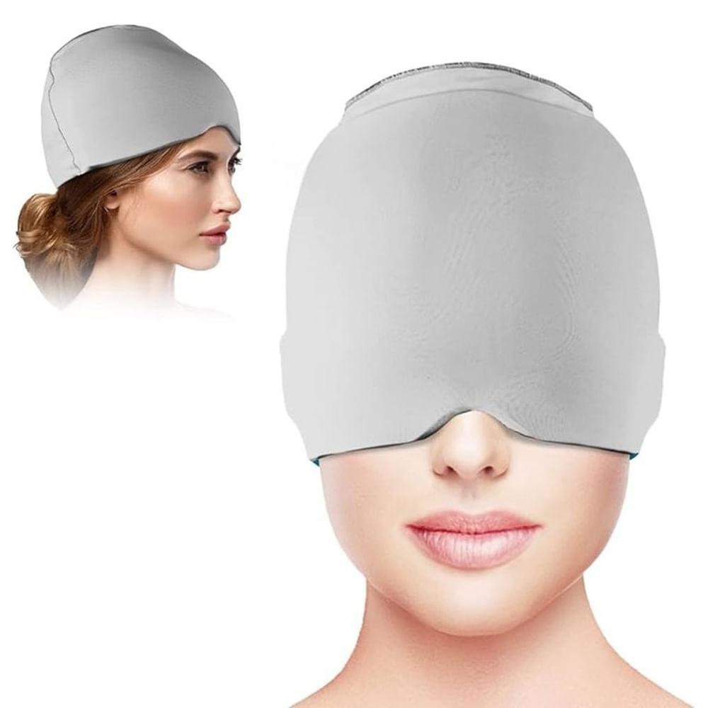 Gorro De Gel Anti Migraña - Plomo