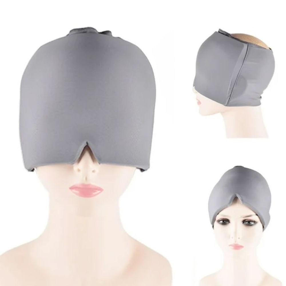 Gorro Terapéutico Estirable De Alivio De Migraña - Plomo