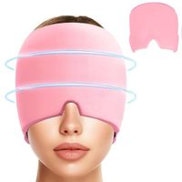 Gorro De Gel Estirable De Alivio De Migraña - Rosado