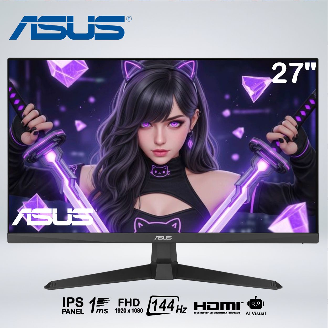 MONITOR GAMER VG279QE5A FULL HD 27'' IPS 144hz 1ms STEREO SPEAKER