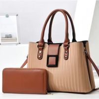 Bolso de gran capacidad de PU cremallera Chavelly estilo americano.