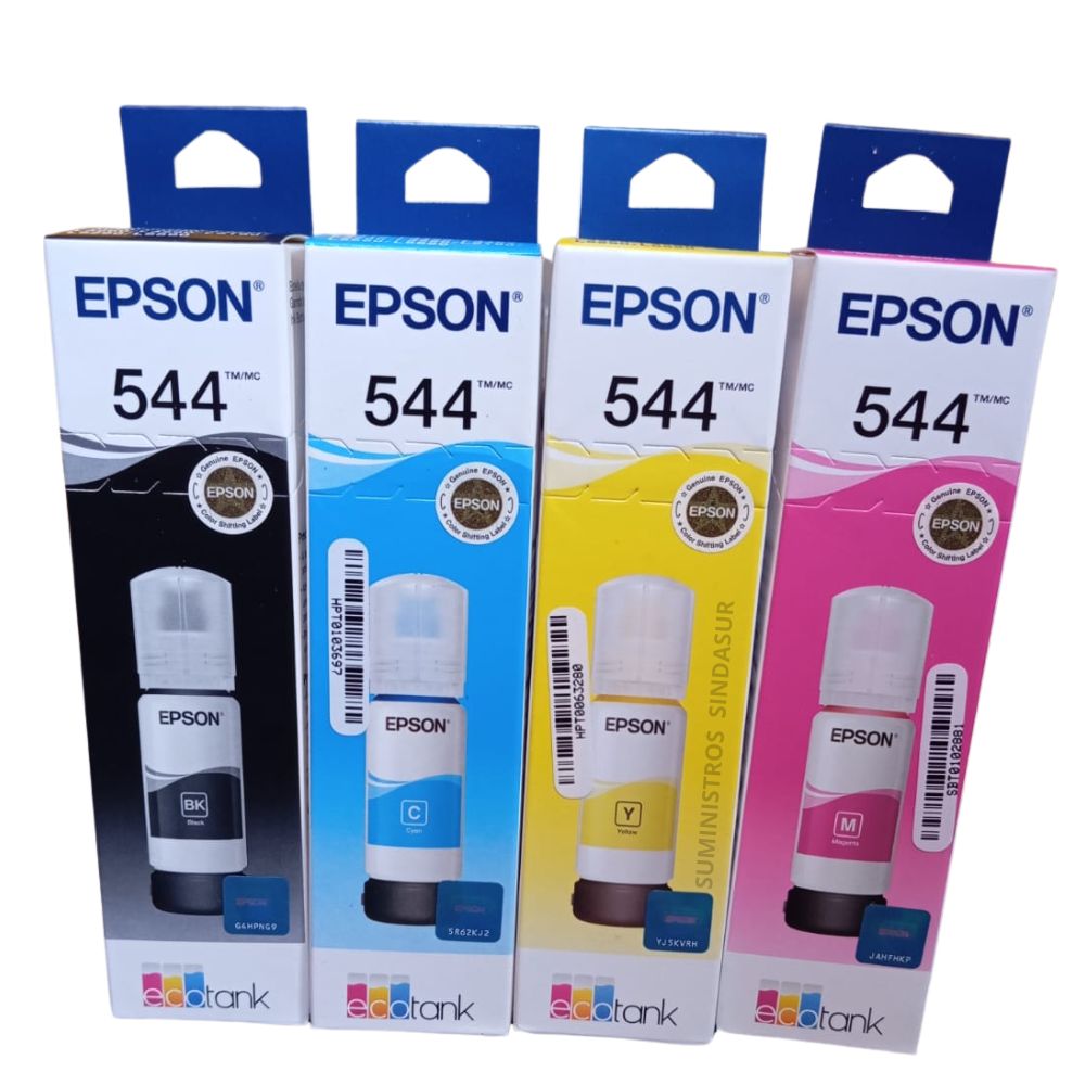 KIT TINTA EPSON 544 NEGRO Y COLORES