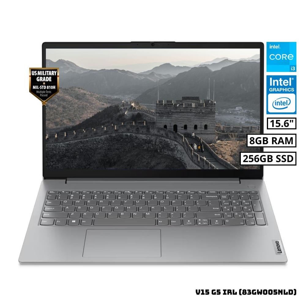 LAPTOP LENOVO V15 G5 IRL 15.6 FHD INTEL CORE i3-1315U 8GB RAM 256GB SSD