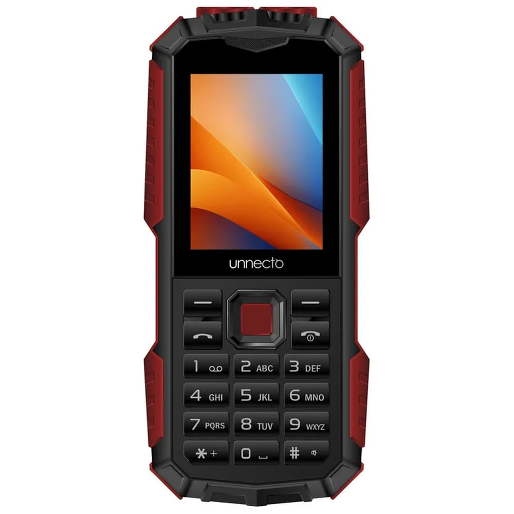 Celular Unnecto Bolt F1R 128MB ROM 48 MB RAM - Dual Sim - Rojo