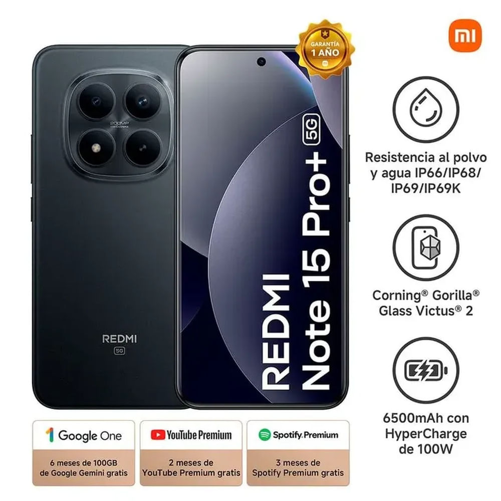 REDMI NOTE 15 PRO PLUS 5G 8GB+256GB BLACK
