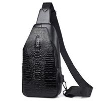 Morral de lujo cuero PU DISEÑO piel de cocodrillo