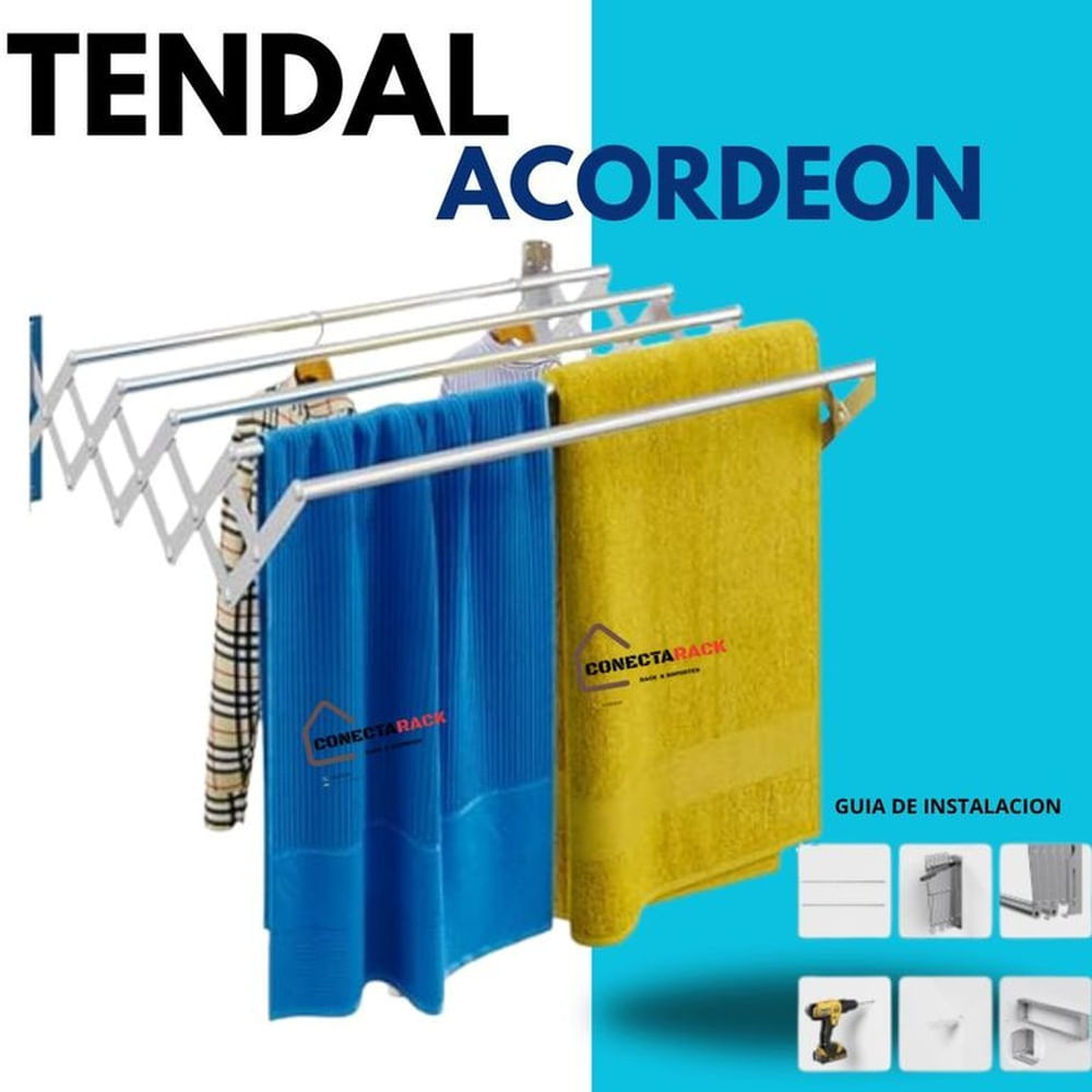 Tendedero Plegable ACORDEON de 100 x 74 x 25 cm