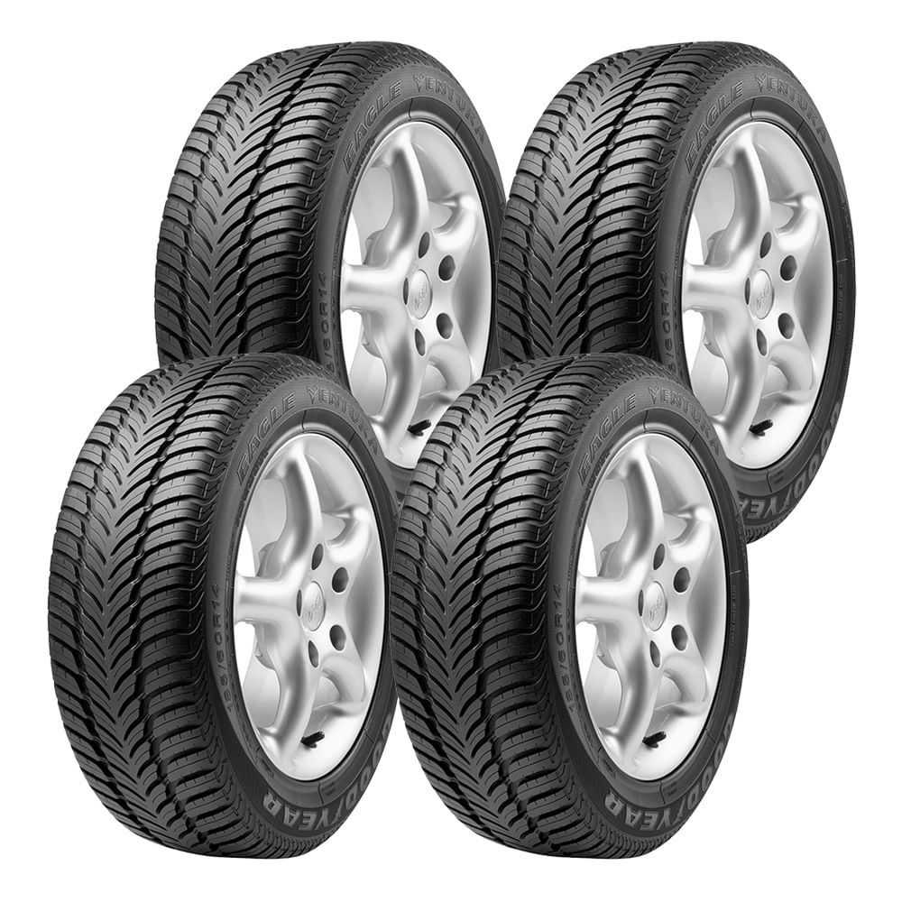 Kit 4 llantas 18570R13 86H Eagle Ventura Goodyear